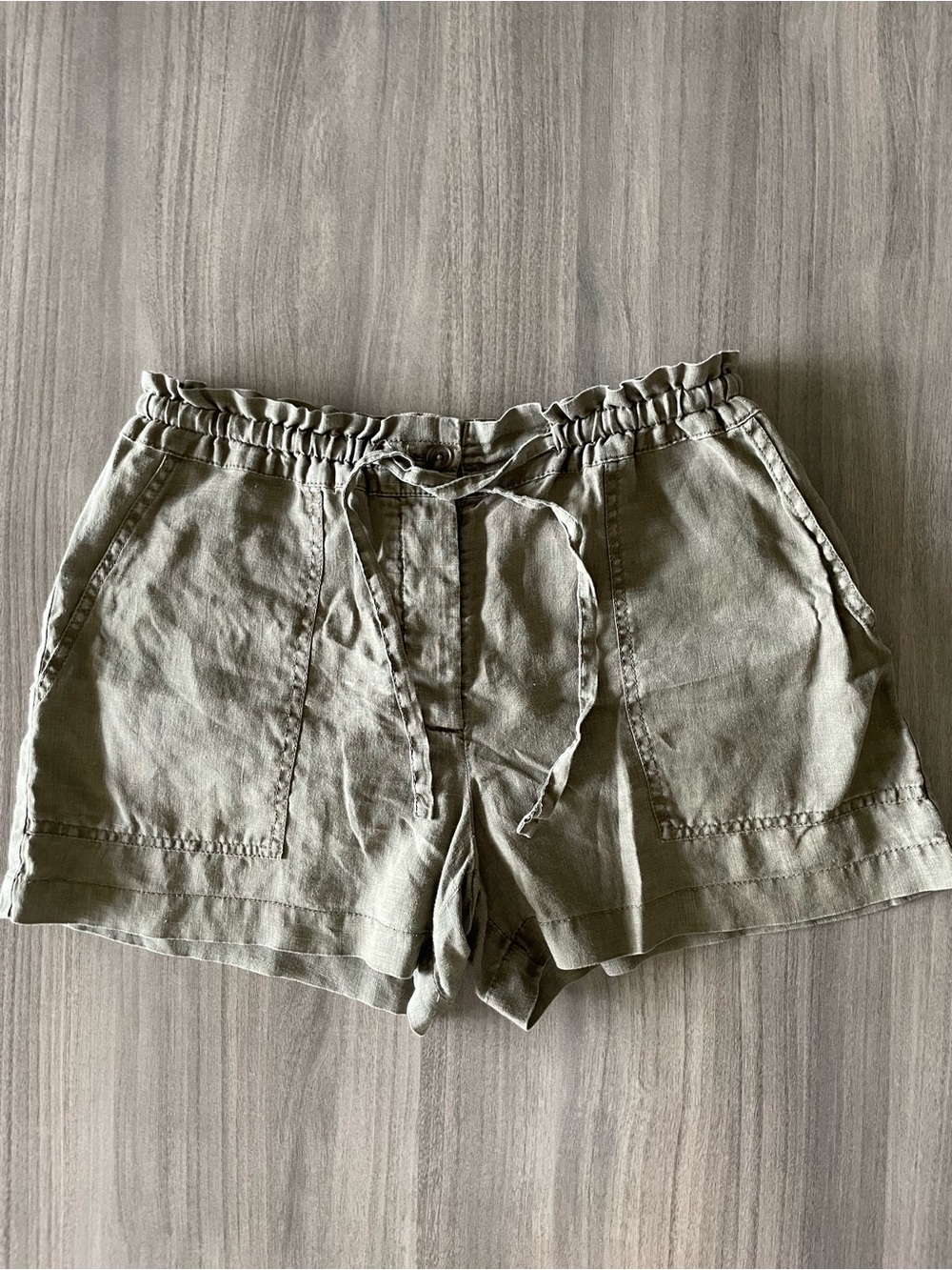 Michael Stars Olive Green Linen Shorts XS